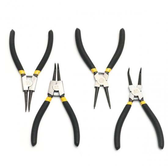 4Pcs Snap Ring Pliers Plier Set 7inch Circlip Combination Retaining Clip Tools 4Pcs Snap Ring Pliers Plier Set 7inch Circlip Combination Retaining Clip Tools