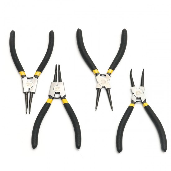 4Pcs Snap Ring Pliers Plier Set 7inch Circlip Combination Retaining Clip Tools