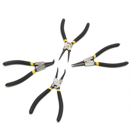 4Pcs Snap Ring Pliers Plier Set 7inch Circlip Combination Retaining Clip Tools 4Pcs Snap Ring Pliers Plier Set 7inch Circlip Combination Retaining Clip Tools