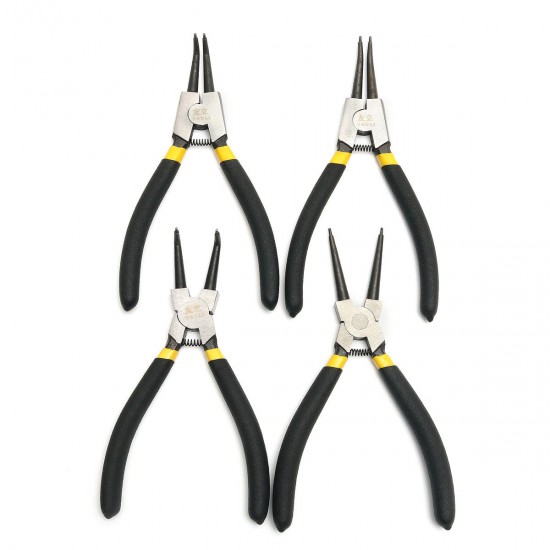 4Pcs Snap Ring Pliers Plier Set 7inch Circlip Combination Retaining Clip Tools 4Pcs Snap Ring Pliers Plier Set 7inch Circlip Combination Retaining Clip Tools
