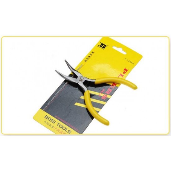 5 Inch High Carbon Steel Curved Mouth Mini Plier BS190586 5 Inch High Carbon Steel Curved Mouth Mini Plier BS190586