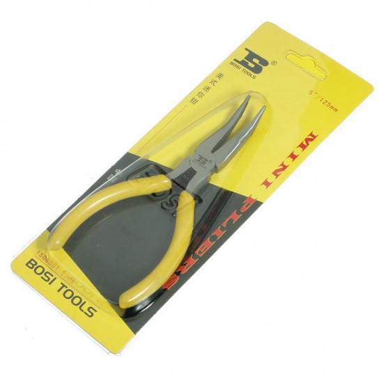 5 Inch High Carbon Steel Curved Mouth Mini Plier BS190586