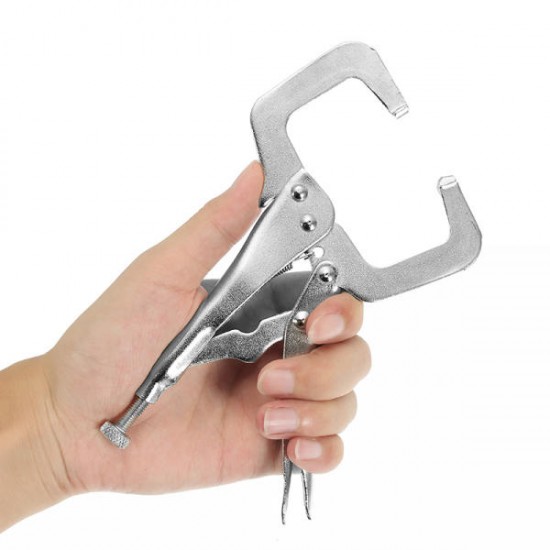 6 Inch Vise Grip Locking Quick Clamp Pliers Crimping Pliers Wood Locator Tool