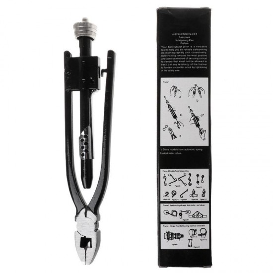 6inch Aircraft Safety Wire Twisting Pliers Tool Lock Twist Twister with Spring Return Heavy Duty Jaws 6inch Aircraft Safety Wire Twisting Pliers Tool Lock Twist Twister with Spring Return Heavy Duty Jaws