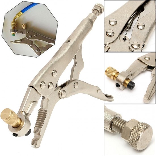 Air Conditioner Refrigerant Recovery Refrigeration Tube Locking Plier Tool Air Conditioner Refrigerant Recovery Refrigeration Tube Locking Plier Tool