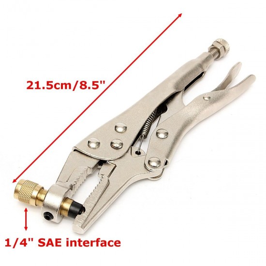 Air Conditioner Refrigerant Recovery Refrigeration Tube Locking Plier Tool