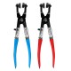 Angled 45° Pipe Hose Clamp Pliers Tool Fuel Coolant Hose Locking Clip Automobile Removal Tool Angled 45° Pipe Hose Clamp Pliers Tool Fuel Coolant Hose Locking Clip Automobile Removal Tool