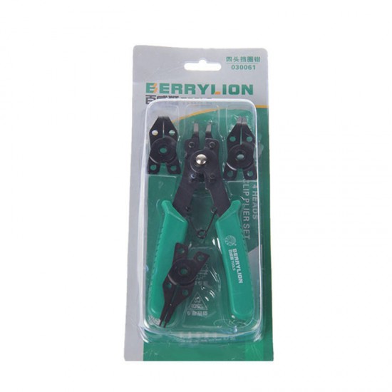 4 in 1 Circlip Plier Flexible Head Snap Ring Pliers Circlip Combination Pliers Retaining Multitool 8''/200mm Hand Tools 4 in 1 Circlip Plier Flexible Head Snap Ring Pliers Circlip Combination Pliers Retaining Multitool 8''/200mm Hand Tools