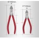 5/6Inch Plastic Cutting Pliers Electrical Wire Cutting Side Cable Cutters CR-V Outlet Clamp For Electrician Hand Tools