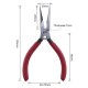 BST-13 125mm Long Nose Pliers Clamps Crimping Tool Wire Cutters Jewellery Making Tools Red Handle High Quality