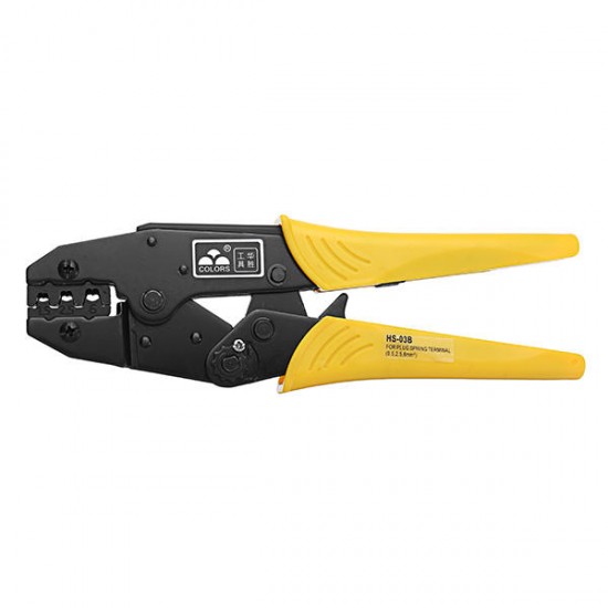 COLORS HS-03B Crimping Ratchet Plier 15-10AWG Wire Stripper Crimping Tool 1.5-6mm2 COLORS HS-03B Crimping Ratchet Plier 15-10AWG Wire Stripper Crimping Tool 1.5-6mm2