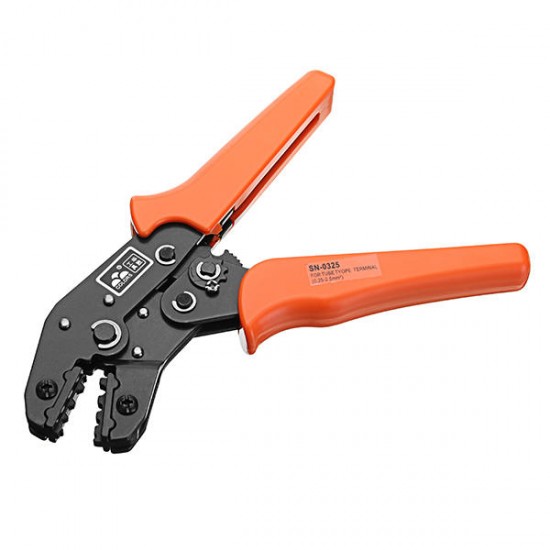 SN-0325 0.75-2.5mm2 18-13AWG Crimping Press Pliers Wire Stripper Portable Crimper Cables Terminal Tube Self-Adjusting