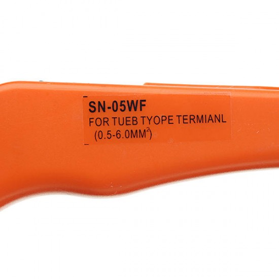 SN-05WF SM Plug Terminal Spring Clamp Terminals Crimping Tool Pliers for D-SUB Terminals 0.5-6mm2 SN-05WF SM Plug Terminal Spring Clamp Terminals Crimping Tool Pliers for D-SUB Terminals 0.5-6mm2