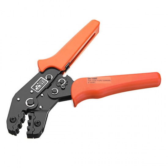 SN-16WF 6-16mm2 Crimping Press Pliers Wire Stripper Portable Crimper Cables Terminal Tube Self-Adjusting