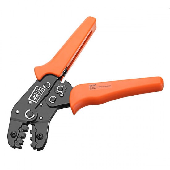 SN-28B Pin Crimping Tool Crimping Plier Spring Clamp 28-18AWG Crimper 0.1-1.0mm2 Square for Dupont Crimp tool