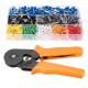 23AWG to 10AWG Self Adjusting Ratcheting Ferrule Crimper Plier Tool with 800pcs Connector Terminal 23AWG to 10AWG Self Adjusting Ratcheting Ferrule Crimper Plier Tool with 800pcs Connector Terminal