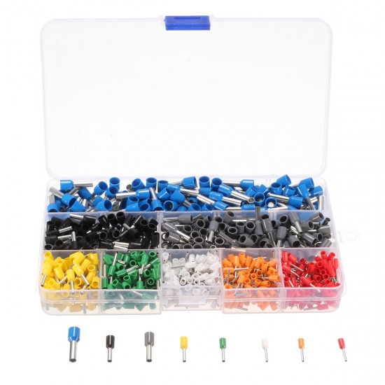 23AWG to 10AWG Self Adjusting Ratcheting Ferrule Crimper Plier Tool with 800pcs Connector Terminal 23AWG to 10AWG Self Adjusting Ratcheting Ferrule Crimper Plier Tool with 800pcs Connector Terminal