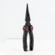 DL0104 Capable Needle-Nose Pliers Non-Slip Diagonal Long Nose Pliers Needle Pliers Electrical Wire Chrome Vanadium Black Red Bent Hand Tool from