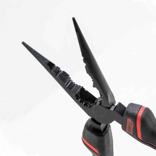 DL0104 Capable Needle-Nose Pliers Non-Slip Diagonal Long Nose Pliers Needle Pliers Electrical Wire Chrome Vanadium Black Red Bent Hand Tool from DL0104 Capable Needle-Nose Pliers Non-Slip Diagonal Long Nose Pliers Needle Pliers Electrical Wire Chrome Vanadium Black Red Bent Hand Tool from