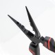 DL0104 Capable Needle-Nose Pliers Non-Slip Diagonal Long Nose Pliers Needle Pliers Electrical Wire Chrome Vanadium Black Red Bent Hand Tool from DL0104 Capable Needle-Nose Pliers Non-Slip Diagonal Long Nose Pliers Needle Pliers Electrical Wire Chrome Vanadium Black Red Bent Hand Tool from