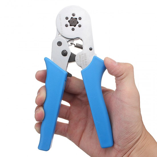 HSC8 6-6 0.25-6.0mm² Crimping Tools Self-adjustable Ratcheting Ferrule Wire Crimper Plier