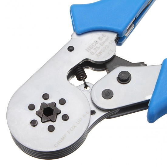 HSC8 6-6 0.25-6.0mm² Crimping Tools Self-adjustable Ratcheting Ferrule Wire Crimper Plier