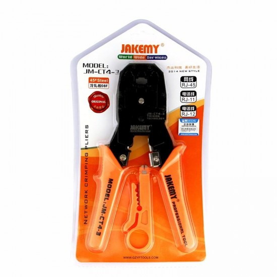 JM-CT4-3 4P 6P 8P Wire Crimping Plier Wire Cable Cutters Cutting Pliers Multi Hand Tools
