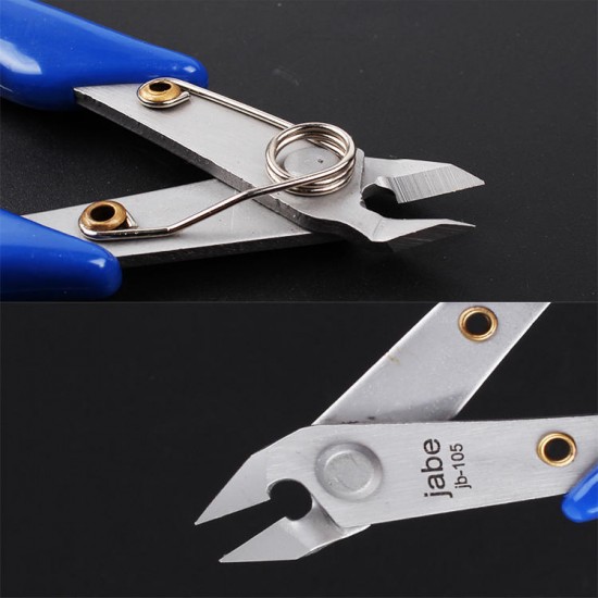 JB105/JB106 With Long Electronic Clippers Mini Diagonal Pliers Electrical Maintenance Model Plastic Pliers Oblique Nose Pliers