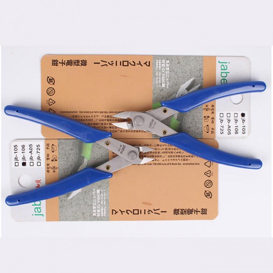 JB105/JB106 With Long Electronic Clippers Mini Diagonal Pliers Electrical Maintenance Model Plastic Pliers Oblique Nose Pliers