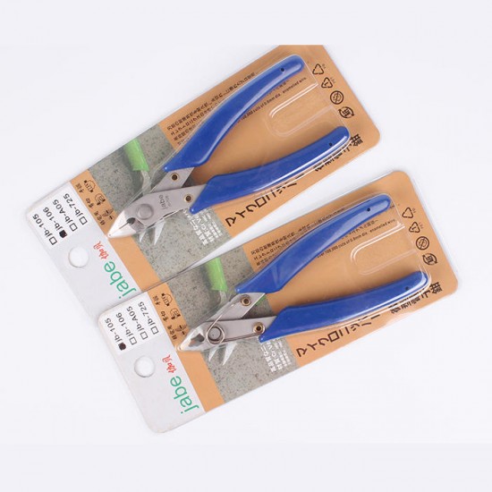 JB105/JB106 With Long Electronic Clippers Mini Diagonal Pliers Electrical Maintenance Model Plastic Pliers Oblique Nose Pliers