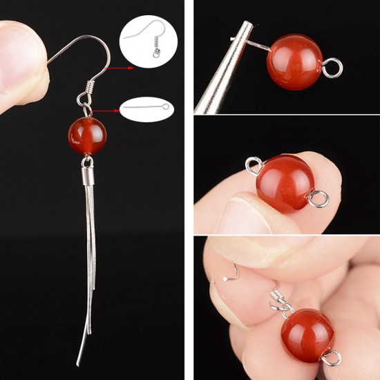 Jewelry Making DIY Handmade Kit With Jump Rings Lobster Clasp Pliers Repair Tool Jewelry Making DIY Handmade Kit With Jump Rings Lobster Clasp Pliers Repair Tool