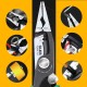 8inch Crimping Tools Needle-nose Pliers Multitool Nippers Cable Wire Stripper Aalicate Long Nose Pliers With Lock Function