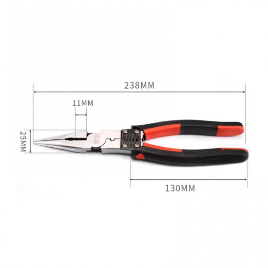 Needle-nose Pliers Pliers Tool Multifunctional Household 8 Inch Oblique Mouth Vise Wire Stripper Plier Needle-nose Pliers Pliers Tool Multifunctional Household 8 Inch Oblique Mouth Vise Wire Stripper Plier