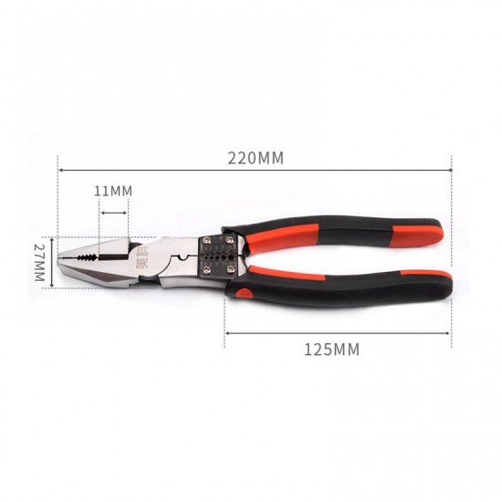 Needle-nose Pliers Pliers Tool Multifunctional Household 8 Inch Oblique Mouth Vise Wire Stripper Plier Needle-nose Pliers Pliers Tool Multifunctional Household 8 Inch Oblique Mouth Vise Wire Stripper Plier
