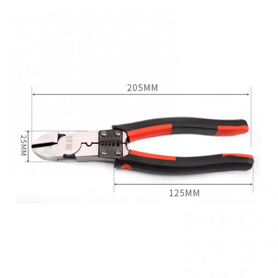 Needle-nose Pliers Pliers Tool Multifunctional Household 8 Inch Oblique Mouth Vise Wire Stripper Plier Needle-nose Pliers Pliers Tool Multifunctional Household 8 Inch Oblique Mouth Vise Wire Stripper Plier