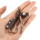 Metal Key Carabiner Key Holder Mini Shape Buckle Ring Keychain Leather With Pliers