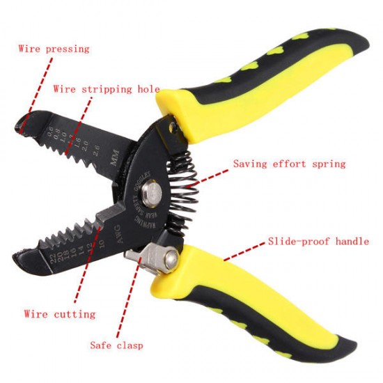 Multifunctional Durable Multifunction Handle Tool Wire Stripper Stripping Pliers Multifunctional Durable Multifunction Handle Tool Wire Stripper Stripping Pliers