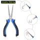 8Pcs 4.5inch Precision Pliers Set Mini Pliers Diagnoal Pliers Wire Cutting Long Nose Pliers Jewelry Making DIY Hand Tool Kit