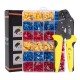 JX-1601-01T AWG24-14 Crimper Plier Wire Crimper Tools Kit Ratchet Plier Hand Tools with 500Pcs Terminals JX-1601-01T AWG24-14 Crimper Plier Wire Crimper Tools Kit Ratchet Plier Hand Tools with 500Pcs Terminals