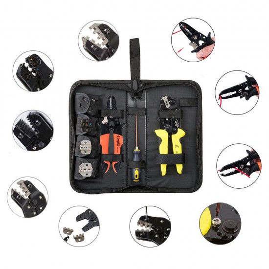 Jx-d4143 Multi-functional Four-in-one Line Pressing Suit Easy Carrying Terminals Pliers Kit