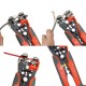 JX-1301 Multifunctional Wire Strippers Terminals Crimping Tool Pliers Orange JX-1301 Multifunctional Wire Strippers Terminals Crimping Tool Pliers Orange