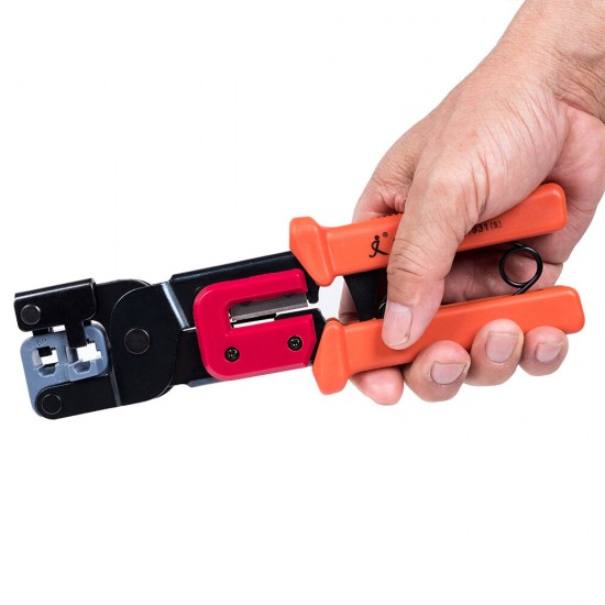 JX-1931 Multifunctional Ratchet Crimping Tool Terminals Pliers Hand Tool Aplication For 6,8 Poles Modular Connector RJ45.RJ22,RJ11,RJ12