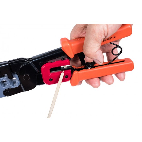 JX-1931S Multifunctional Ratchet Crimping Tool Terminals Pliers Hand Tool Aplication For 4,6,8 Poles Modular Connector RJ45.RJ22,RJ11,RJ12