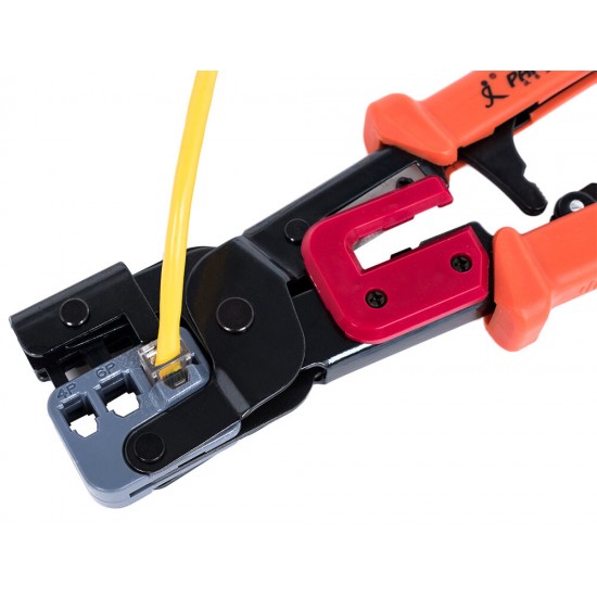 JX-1931S Multifunctional Ratchet Crimping Tool Terminals Pliers Hand Tool Aplication For 4,6,8 Poles Modular Connector RJ45.RJ22,RJ11,RJ12