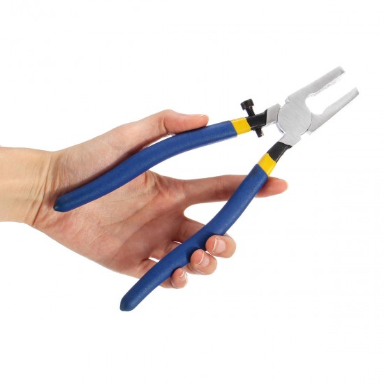 Professional Stained Glass Tool Kit Breaking Grozer Pliers Fanout Curved Jaw for Stained Glass Work Professional Stained Glass Tool Kit Breaking Grozer Pliers Fanout Curved Jaw for Stained Glass Work