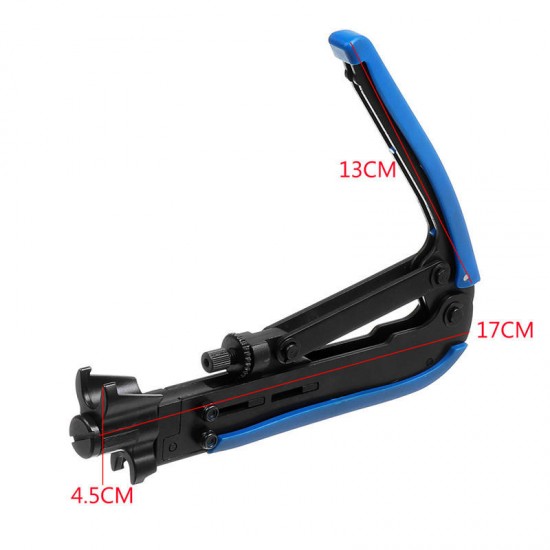 RG59 RG6 Coax Coaxial Cable F-Connector Compression Hand Crimper Plier Tool