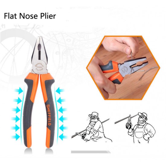 S045001 6 Inch Multifunctional Wire Cutting Plier Flat Nose Pliers Electrician Hand Tools S045001 6 Inch Multifunctional Wire Cutting Plier Flat Nose Pliers Electrician Hand Tools