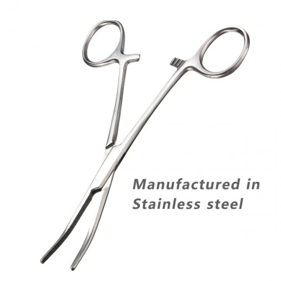 Self Locking Stainless Steel Straight Curved Forceps Nursing 12.5/14/16cm Self Locking Stainless Steel Straight Curved Forceps Nursing 12.5/14/16cm