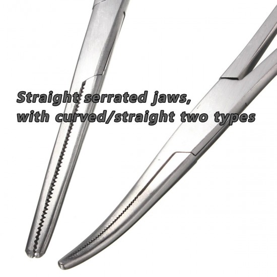 Self Locking Stainless Steel Straight Curved Forceps Nursing 12.5/14/16cm Self Locking Stainless Steel Straight Curved Forceps Nursing 12.5/14/16cm