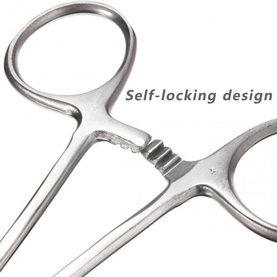 Self Locking Stainless Steel Straight Curved Forceps Nursing 12.5/14/16cm Self Locking Stainless Steel Straight Curved Forceps Nursing 12.5/14/16cm